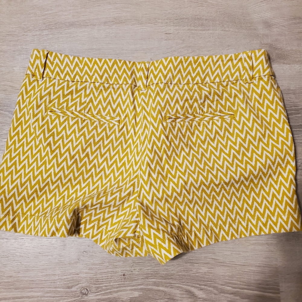 Yellow zig zag shorts